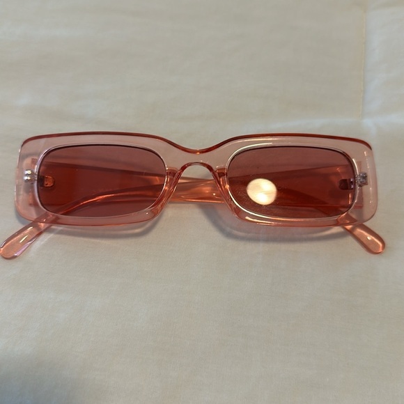 NWOT Nordstrom Rectangular Hot Pink Sunglasses OS main image 3